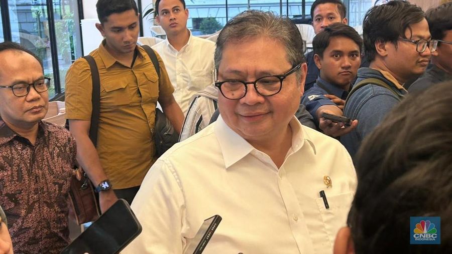 Menko Perekonomian, Airlangga Hartarto. (CNBC Indonesia/Martyasari Rizky)