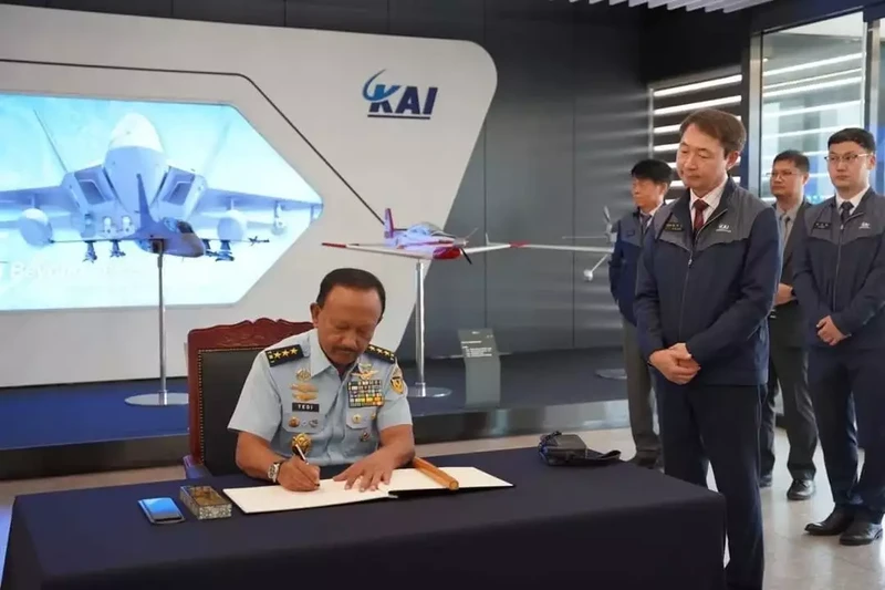 Pengadaan Enam Unit T-50i di Korea. (Dok. TNI AU)
