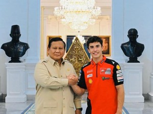 Video Prabowo Sambut Marc Marquez di Istana: Hola, Señor