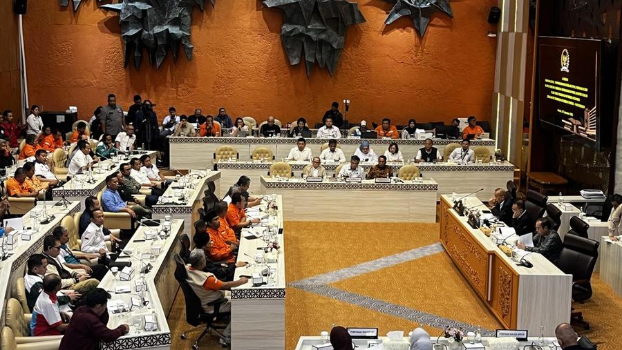 Rapat Dengar Pendapat (RDP) di ruangan Komisi VI, DPR RI, Jakarta, Selasa (30/9/2025). (CNBC Indonesia/Ferry Sandi)