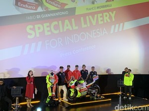 Tim Balap Rossi Pakai Livery Merah Putih-Batik buat Beraksi di Mandalika
