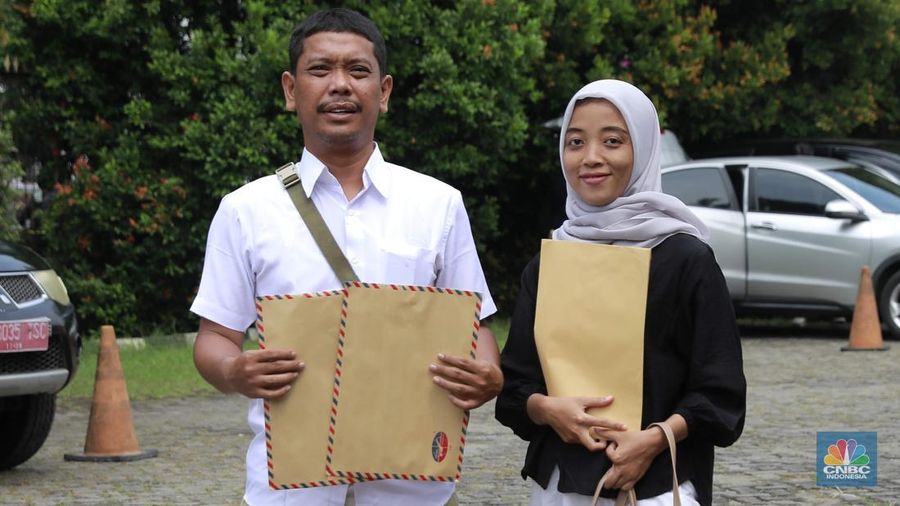 Suku Dinas Tenaga Kerja, Transmigrasi, dan Energi Jakarta Pusat menggelar Jakarta Job Fair bertajuk Jakarta Job Fest 2025 di Gedung Pertemuan Pertamina, Jakarta, Selasa (30/9/2025). (CNBC Indonesia/Muhammad Sabki)