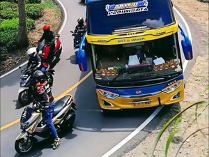 Viral Rombongan Motor Matic Cegat Bus Pariwisata di Ciwidey, Apa Kata Polisi?