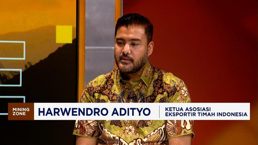 Asosiasi Eksportir Timah Indonesia, Harwendro Adityo dalam program CNBC Indonesia Mining Zone. (CNBC Indonesia TV)