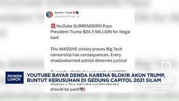 Video: Blokir Akun Trump, YouTube Bayar Denda Rp 407,5 Miliar
