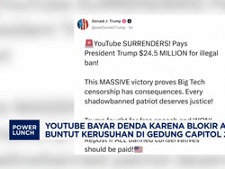 Video: Blokir Akun Trump, YouTube Bayar Denda Rp 407,5 Miliar