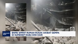 Video: BNPB Catat 4 Rumah Rusak Akibat Gempa di Sumenep