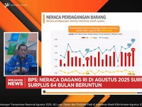 Video: Neraca Dagang RI Surplus USD 5,49 Miliar di Agustus 2025