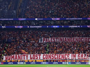 Pasang Banner Palestina, Galatasaray Terancam Sanksi UEFA