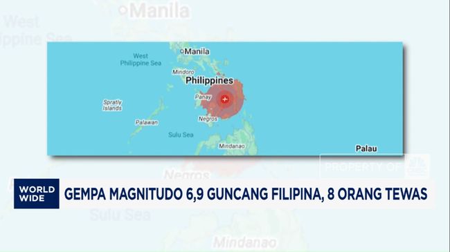Video: Gempa Magnitudo 6,9 Guncang Filipina, 8 Orang Tewas