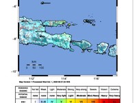 Gempa Bumi M 6,5 Guncang Sumenep Madura, Kedalaman 11 Km