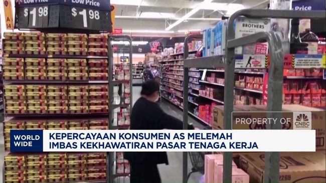Video: Kepercayaan Konsumen AS Turun Lebih Dalam Dari Proyeksi