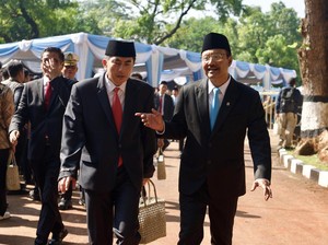 Mensos & Wamensos Hadiri Upacara Hari Kesaktian Pancasila di Lubang Buaya