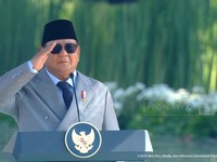 Prabowo Pimpin Upacara Hari Kesaktian Pancasila di Lubang Buaya Jaktim