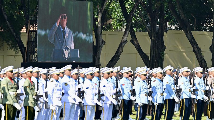 Presiden Prabowo Subianto memimpin upacara peringatan Hari Kesaktian Pancasila 2025 di Monumen Pancasila Sakti, Lubang Buaya, Jakarta, pada Rabu (1/10/2025). (Dok. Biro Pers Sekretariat Presiden/Kris))