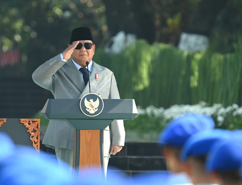 Presiden Prabowo Subianto memimpin upacara peringatan Hari Kesaktian Pancasila 2025 di Monumen Pancasila Sakti, Lubang Buaya, Jakarta, pada Rabu (1/10/2025). Presiden Prabowo Subianto memimpin upacara peringatan Hari Kesaktian Pancasila 2025 di Monumen Pancasila Sakti, Lubang Buaya, Jakarta, pada Rabu (1/10/2025). (Dok. Biro Pers Sekretariat Presiden/Kris))