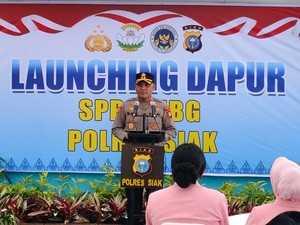 Dapur SPPG Polres Siak Resmi Beroperasi, Distribusikan MBG ke 384 Siswa