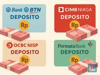 Daftar Bunga Deposito Bank Buku III per 2 Oktober 2025: CIMB - OCBC