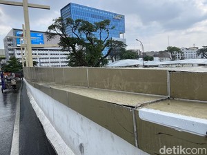 Memprihatinkan, Besi di Overpass Stasiun KAI Medan Banyak Hilang Diduga Dicuri