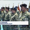 Video: HUT TNI, Prabowo Saksikan Parade Kapal Perang TNI Angkatan Laut