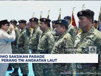 Video: HUT TNI, Prabowo Saksikan Parade Kapal Perang TNI Angkatan Laut