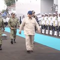 Prabowo Berlayar Pakai KRI Radjiman, Saksikan Parade di Teluk Jakarta