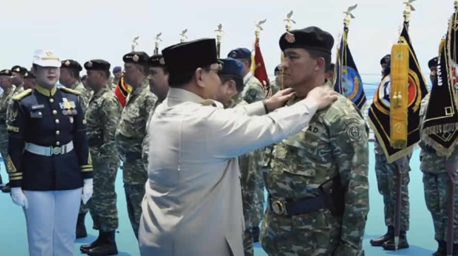 Presiden Prabowo Subianto hadiri Sailing Pass TNI AL Tahun 2025, Kamis (2/10/2025). (YouTube/Sekretariat Presiden)