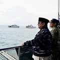 Foto: Presiden Prabowo Subianto di perairan Teluk Jakarta, Kamis (2/10/2025). (Dokumentasi BPMI Sekretariat Presiden/Rusman)