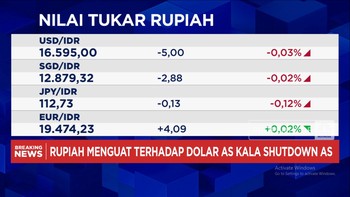 Video: Rupiah Bergerak Menguat, Dolar AS Turun ke Bawah Rp16.600