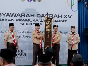Bupati Rudy-Kwarcab Kabupaten Bogor Raih Penghargaan Gerakan Pramuka Jabar
