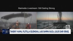 Video: 1 Kapal Flotilla Sejengkal Lagi Sampai Gaza, Lolos Dari Israel