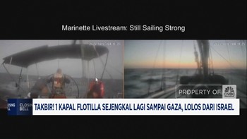 Video: 1 Kapal Flotilla Sejengkal Lagi Sampai Gaza, Lolos Dari Israel