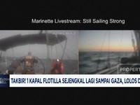 Video: 1 Kapal Flotilla Sejengkal Lagi Sampai Gaza, Lolos Dari Israel