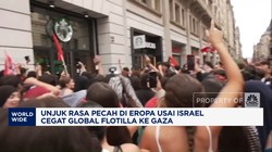 Video: Demo Pecah di Eropa Usai Israel Tangkap Aktivis Sumud Flotilla