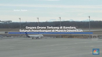 Gegara Drone Terbang di Bandara, Seluruh Penerbangan Dihentikan