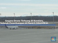 Gegara Drone Terbang di Bandara, Seluruh Penerbangan Dihentikan