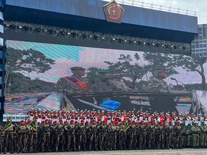 TNI Gelar Gladi Bersih HUT ke-80 di Monas, Demo Serangan Udara Ditampilkan