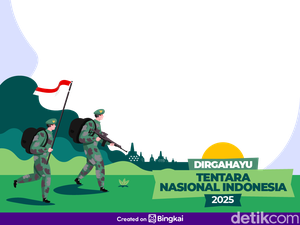 10 Link Twibbon HUT ke-80 TNI 2025, Cocok Dibagikan di Medsos