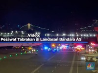 Video: Bruk! 2 Pesawat Tabrakan di Landasan Bandara AS
