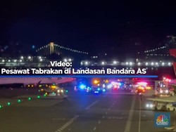 Video: Bruk! 2 Pesawat Tabrakan di Landasan Bandara AS