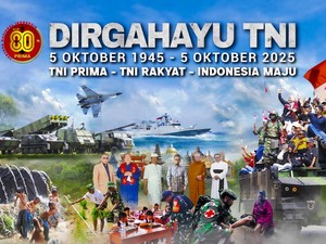 HUT ke-80 TNI 2025: Sejarah, Tema hingga Link Download Logo Resminya
