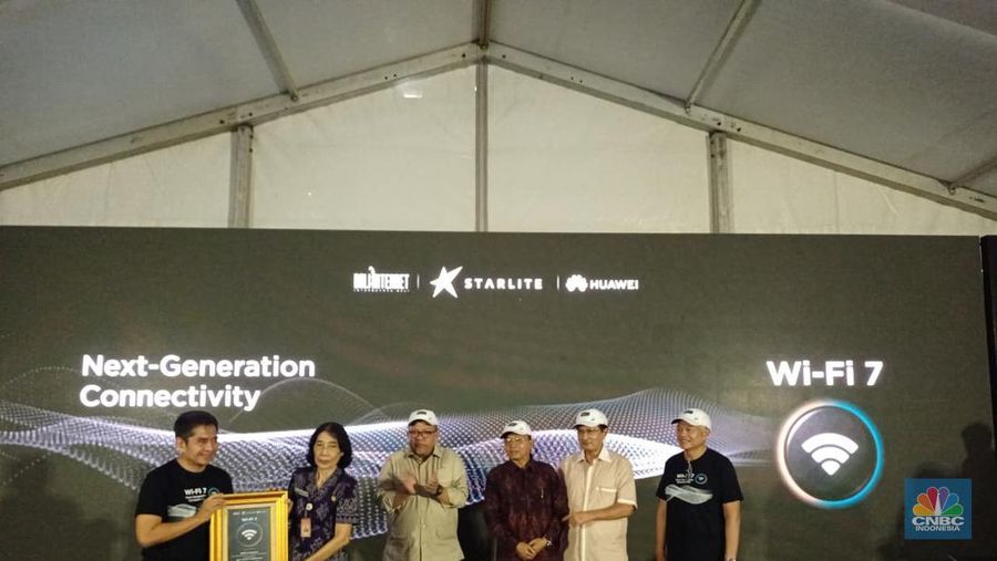 Peluncuran Wi-Fi 7 di Denpasar, Bali, Jumat (3/10/2025).