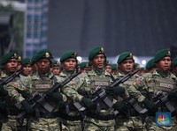 HUT Ke-80 TNI, Ini Potret Prajurit Pakai Seragam Motif Baru