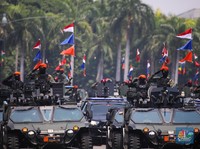 HUT TNI ke-80, Potret Monas Mendadak Bak Pangkalan Militer