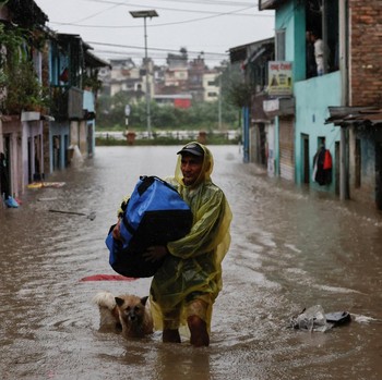 Potret Banjir dan Longsor Terjang Nepal, Tewaskan Puluhan Warga