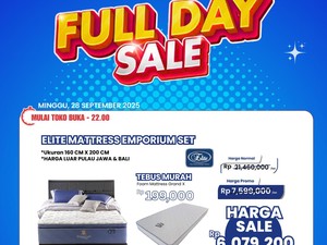 Cuma di Transmart Full Day Sale, Beli Tempat Tidur Lebih Murah
