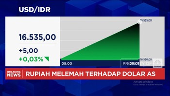 Video: Awal Pekan, Rupiah Tertahan di Level Rp 16.500-an per Dolar AS