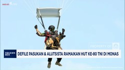 Video: Atraksi Defile Pasukan & Alutsista Ramaikan HUT Ke-80 TNI