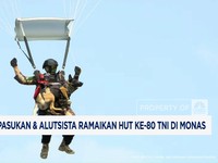 Video: Atraksi Defile Pasukan & Alutsista Ramaikan HUT Ke-80 TNI