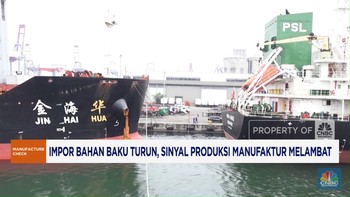 Video: Impor Bahan Baku Turun, Sinyal Produksi Manufaktur Melambat